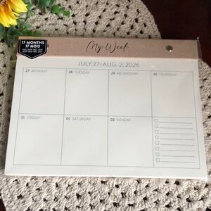 My Week Desk Pad Calendar 2027
